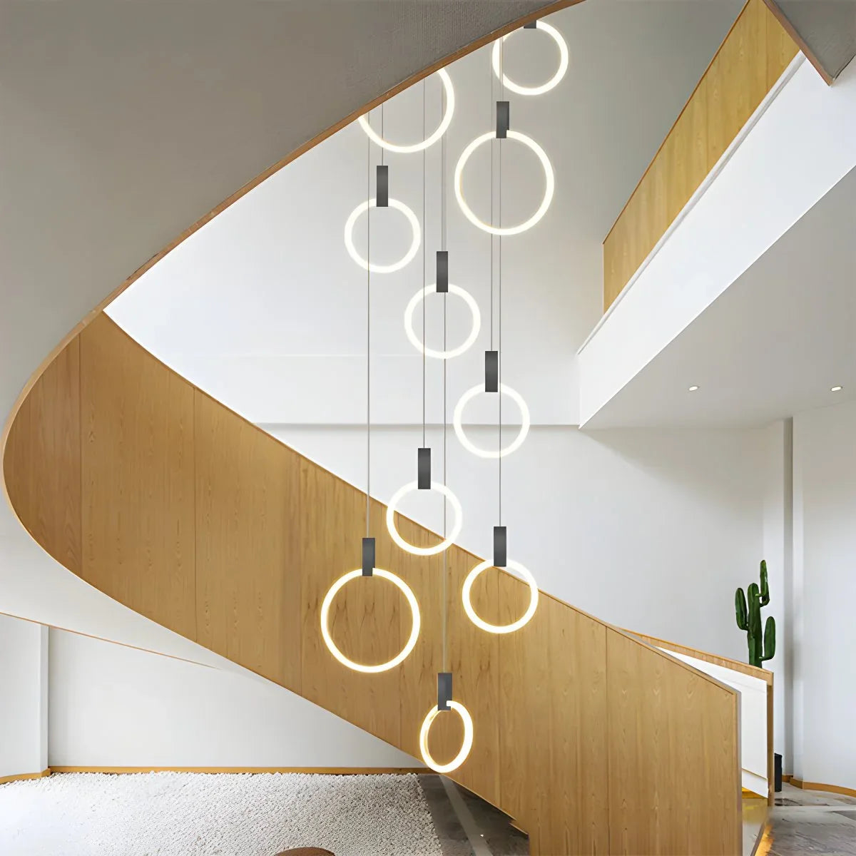 Feyran Modern Large Staircase Hanging Chandelier