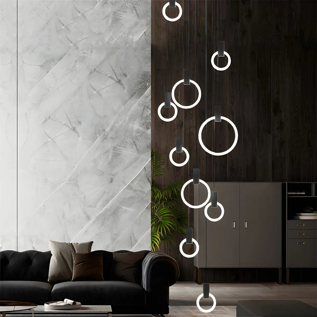Feyran Modern Large Staircase Hanging Chandelier