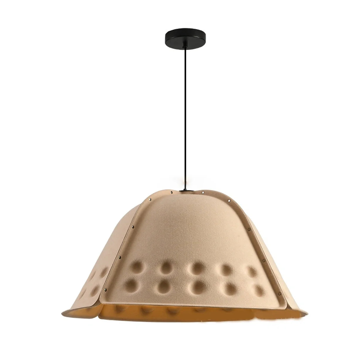 Feyran Clock Shaped Hot Pressed Acoustic Pendant Light