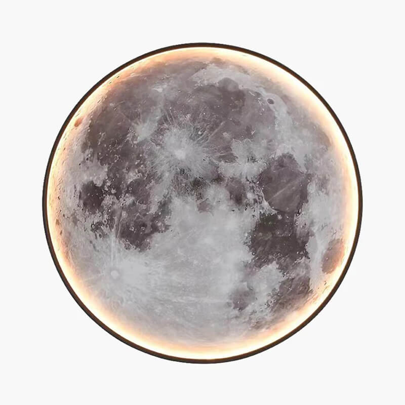 Feyran Moon/Earth Art Mural Wall Lamp