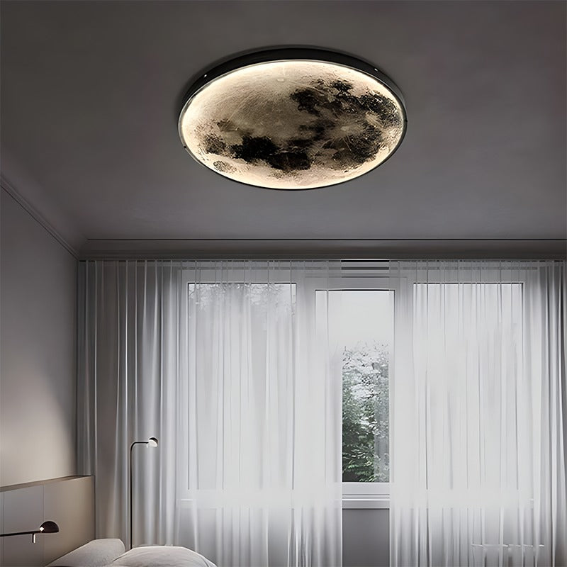 Feyran Moon/Earth Art Mural Wall Lamp