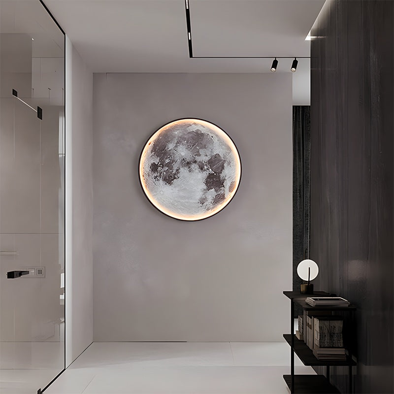 Feyran Moon/Earth Art Mural Wall Lamp