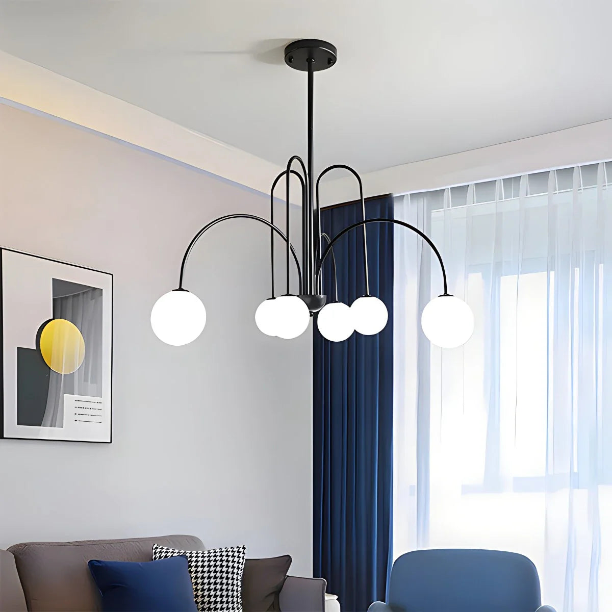 Feyran Avi Double Layer Glass Chandelier
