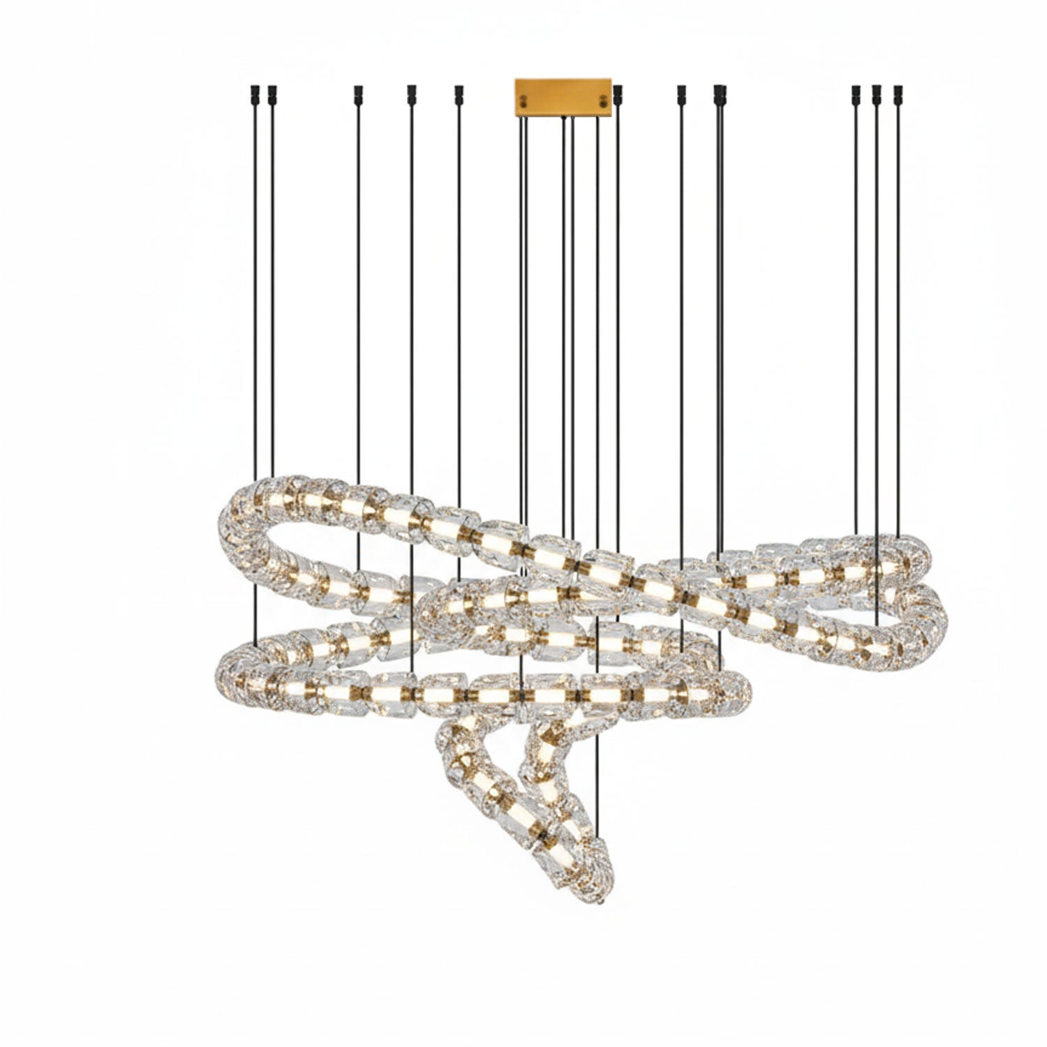 Gabriel Gold Crystal Chandelier
