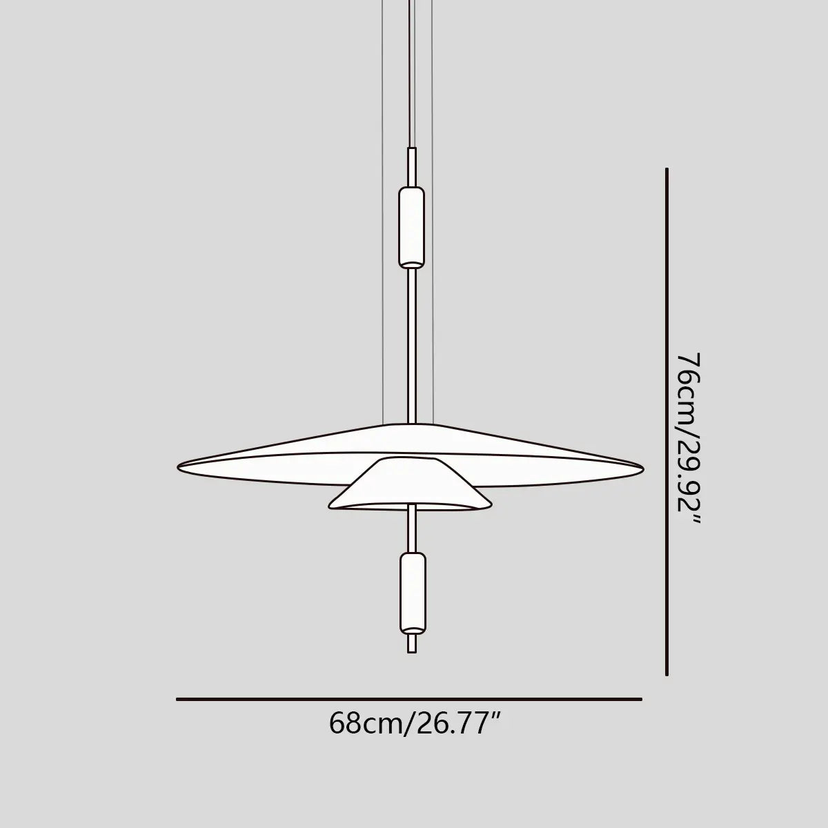 Feyran Layered Disc Pendant Light for Dining Room