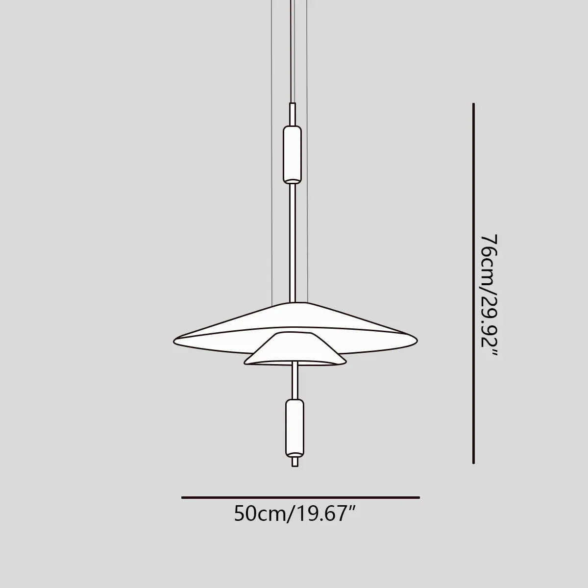 Feyran Layered Disc Pendant Light for Dining Room