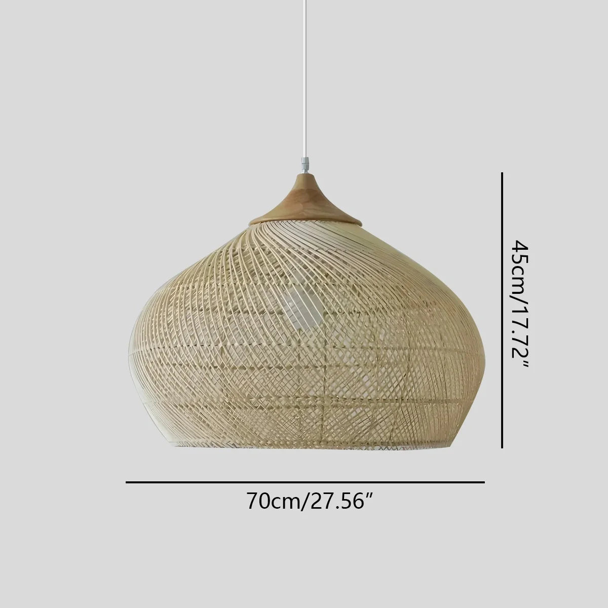 Feyran Rattan Lantern Pendant Light for Dining Room
