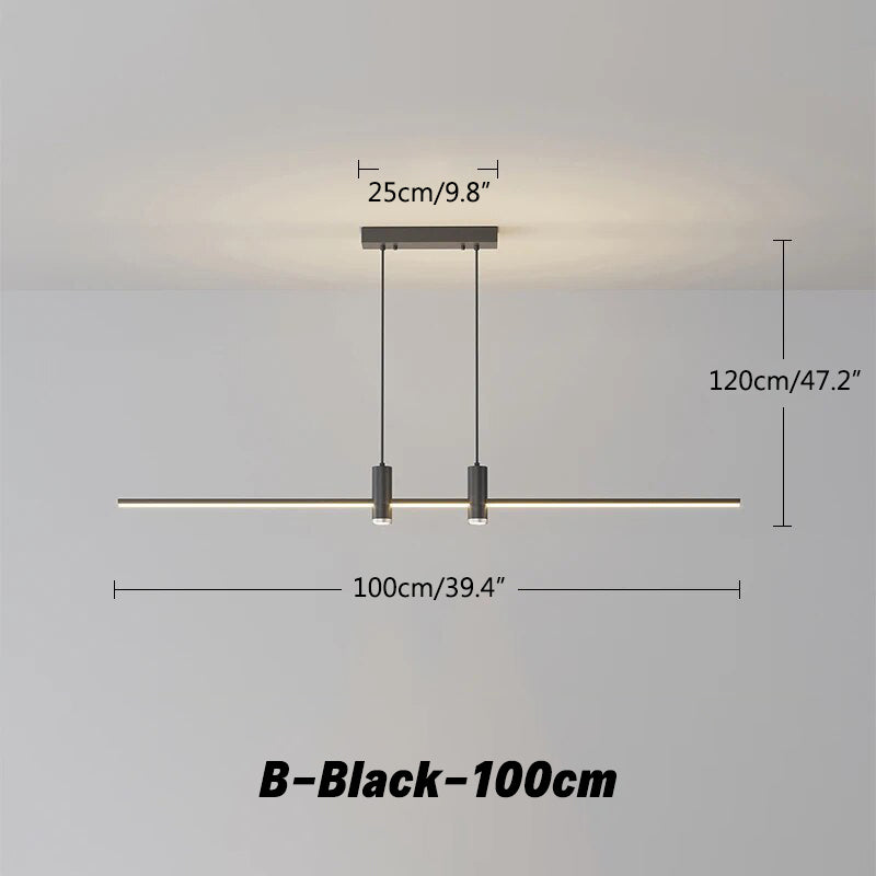 Feyran Modern Minimalist Linear LED Pendant Light