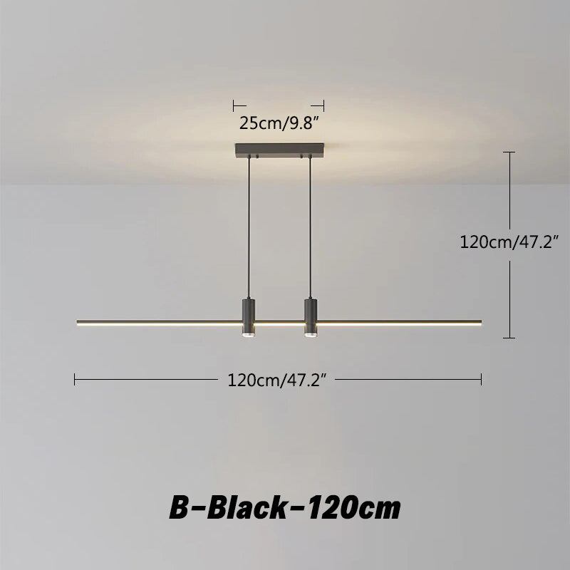Feyran Modern Minimalist Linear LED Pendant Light