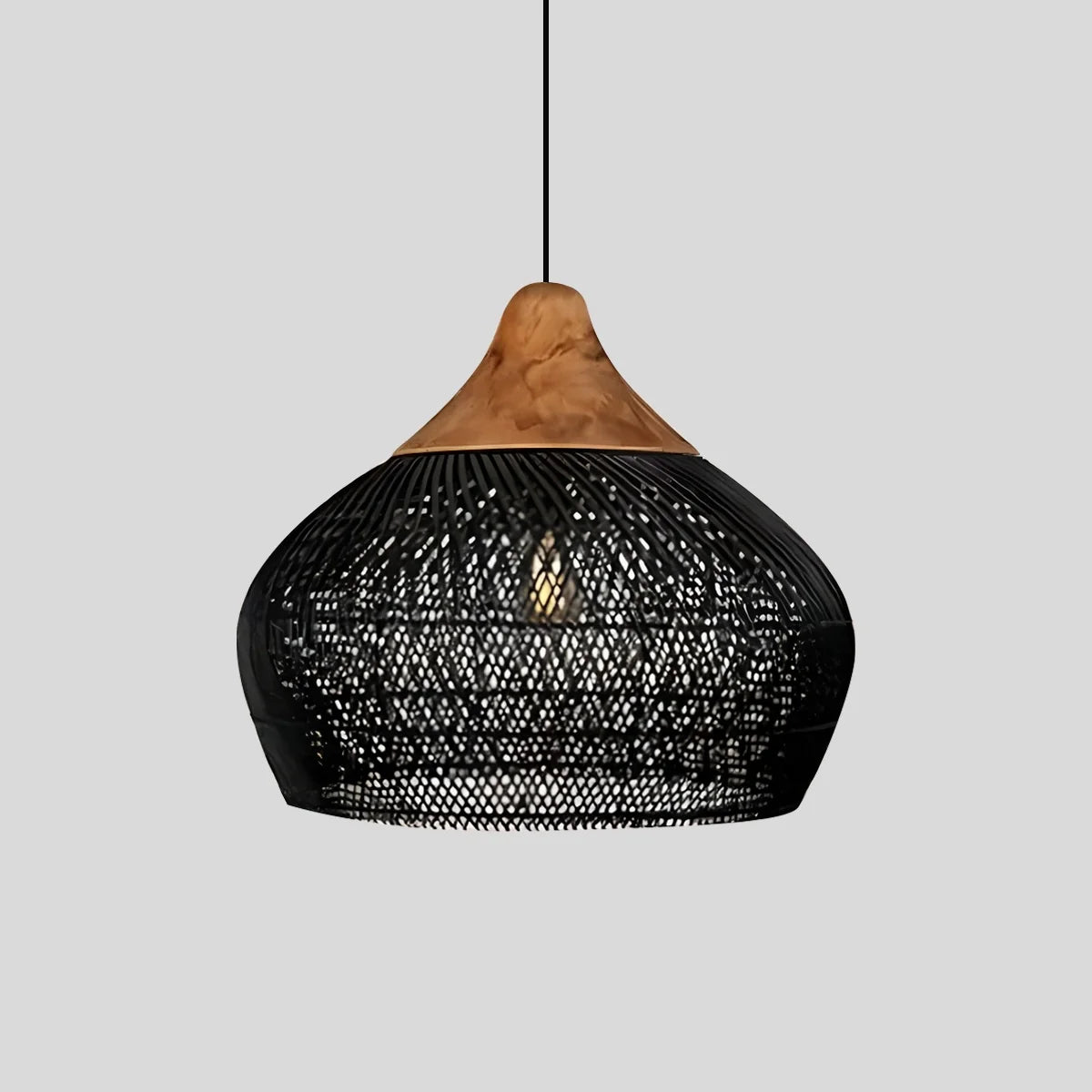 Feyran Rattan Lantern Pendant Light for Dining Room