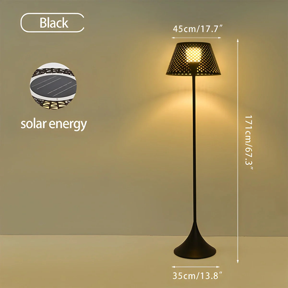 Feyran Vine Woven Floor Lamp for Outdoor