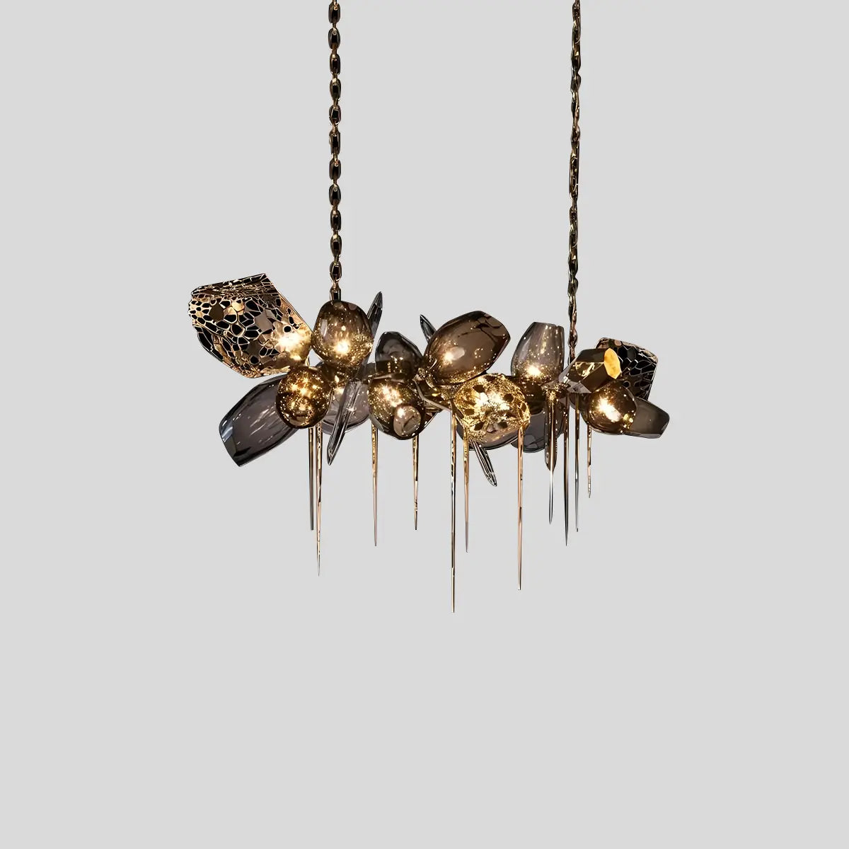 Feyran Kallisto Sculptural Glass Chandelier for Dining Room