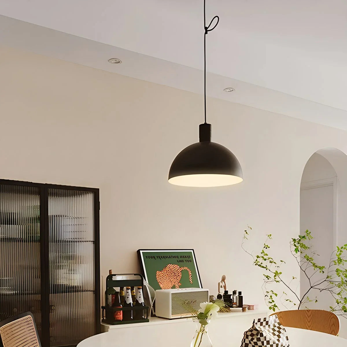 Feyran Bauhaus Creative Rocker Glass Pendant Light
