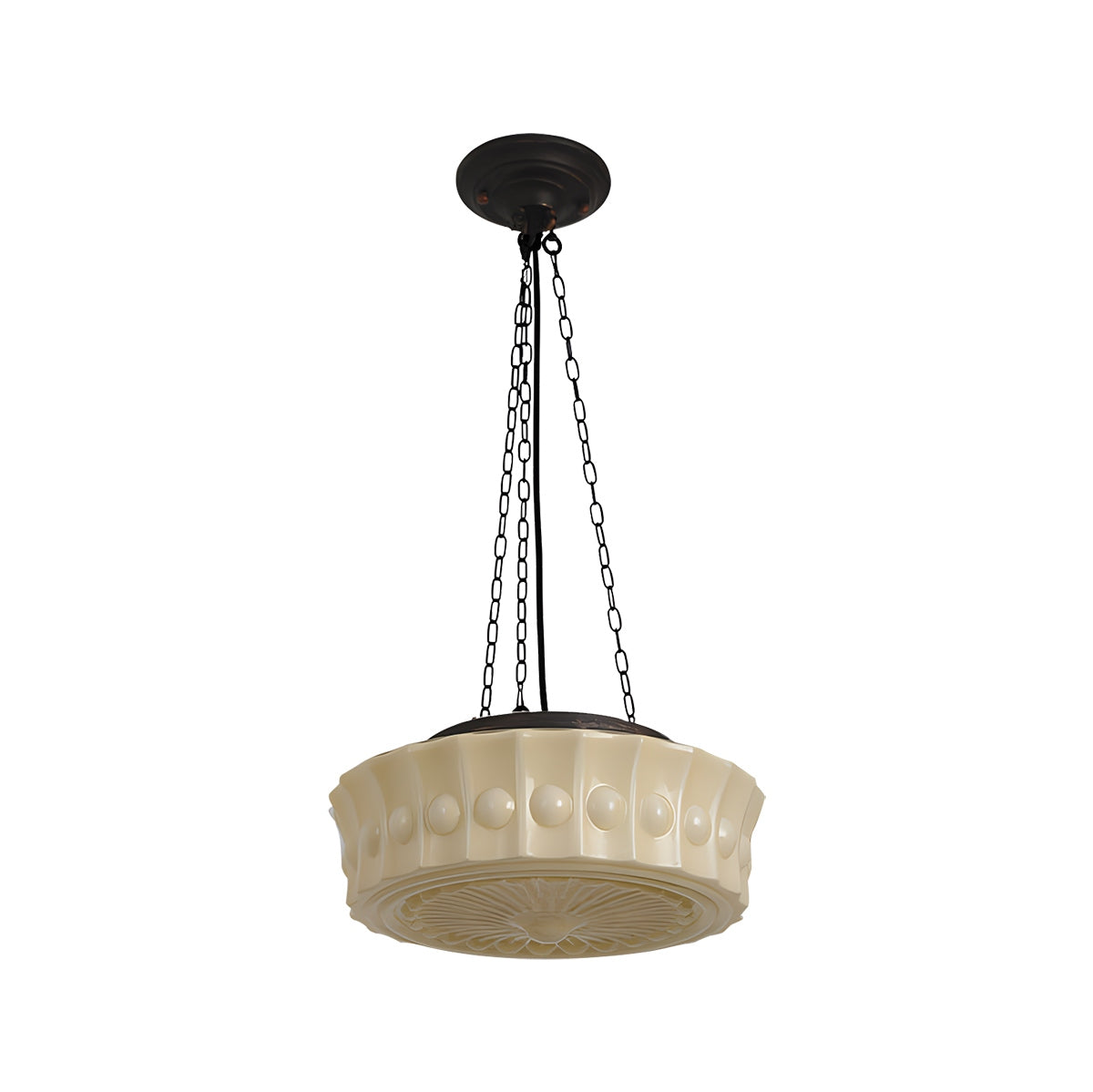 Feyran Hailie Vintage French Dome Pendant Light for Living Room
