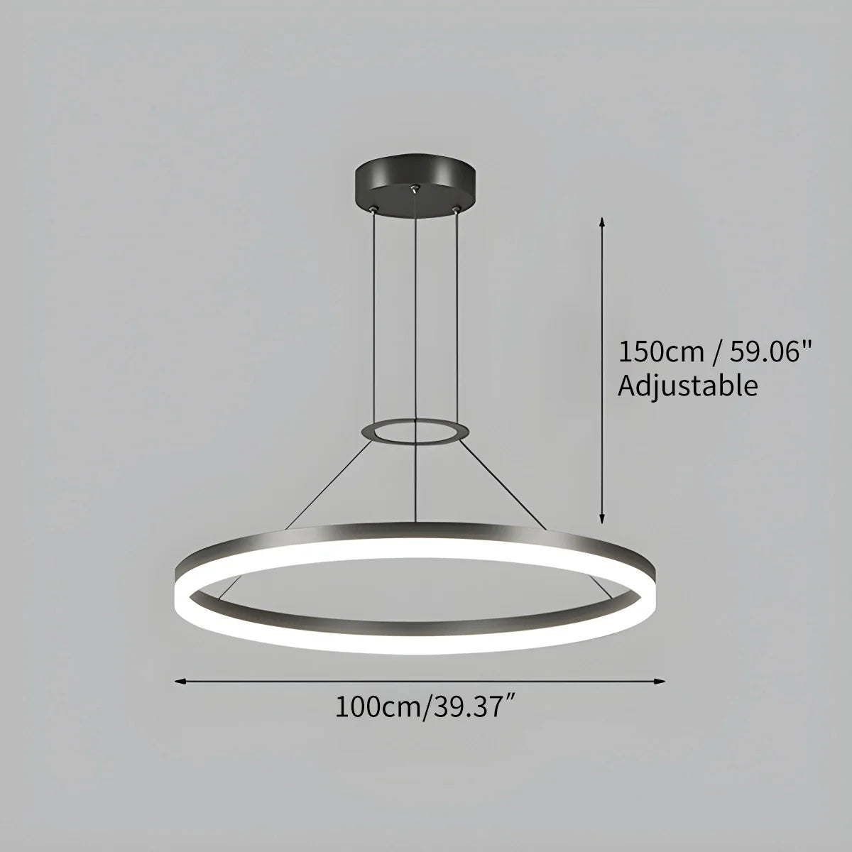 Feyran Circular Led Pendant Light for Living Room Kitchen