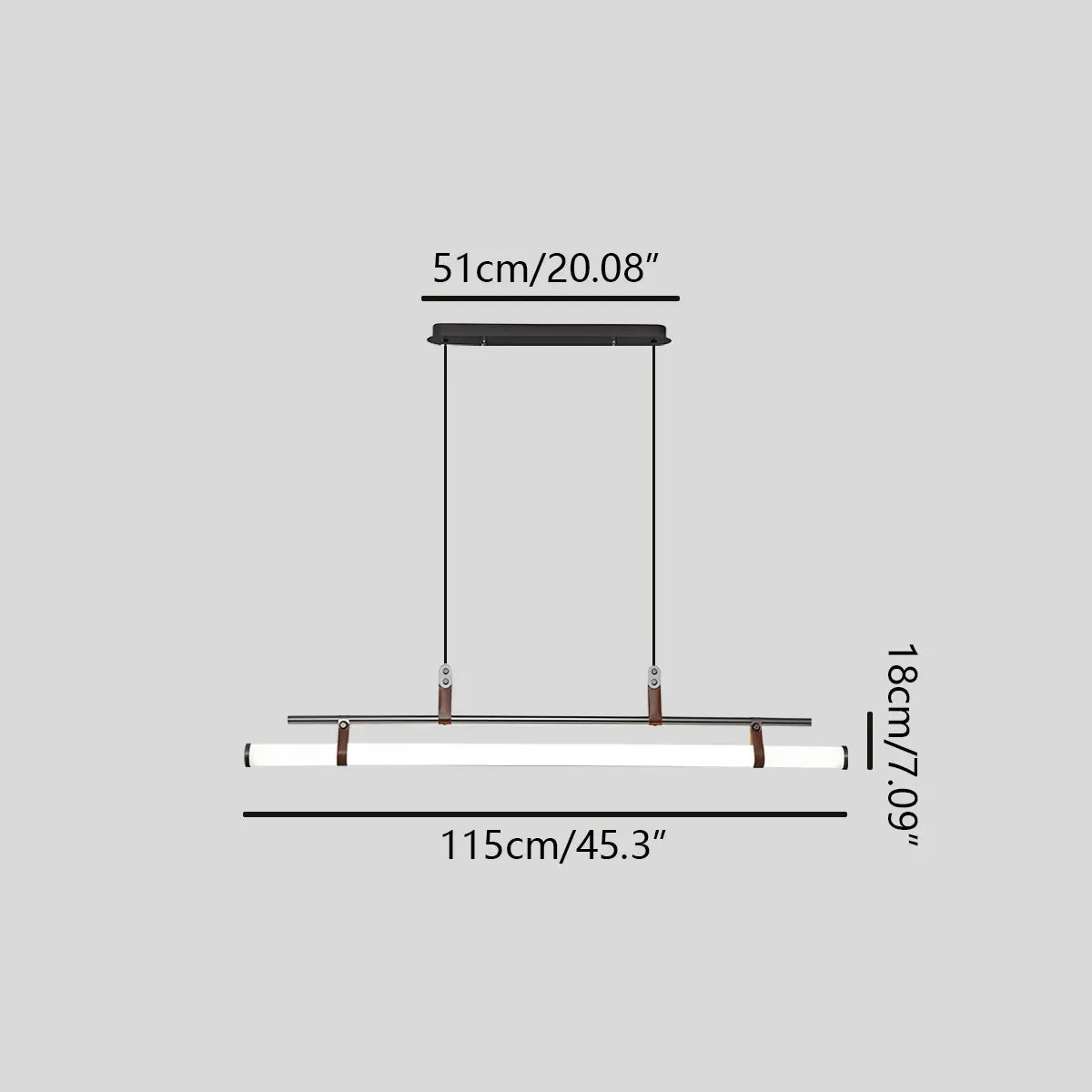 Feyran Solin Linear LED Pendant Light for Dining Area