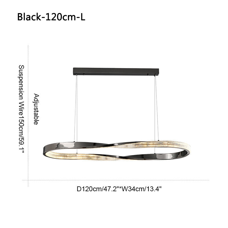 Feyran Modern Simple Mobius Circle Chandelier