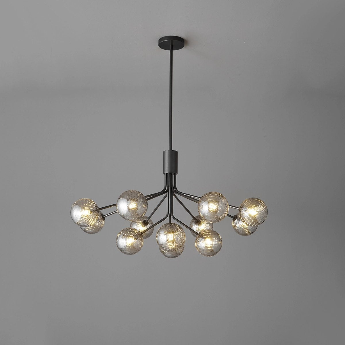 Feyran All Copper Magic Bean Glass Chandelier