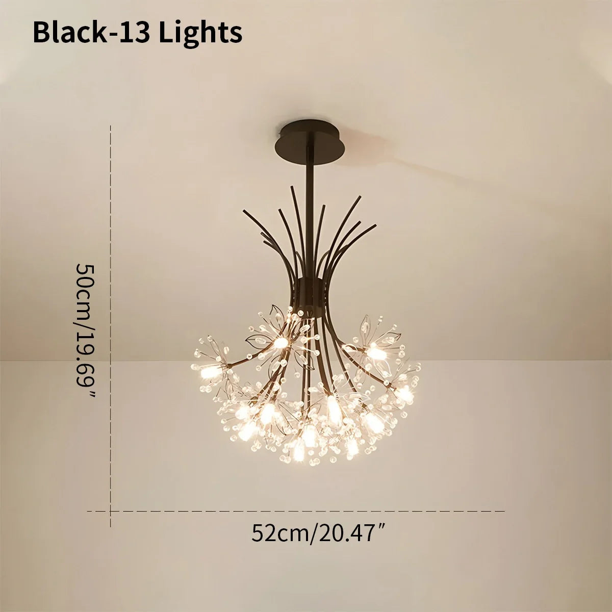 Feyran Gypsophila Bouquet Crystal Chandelier