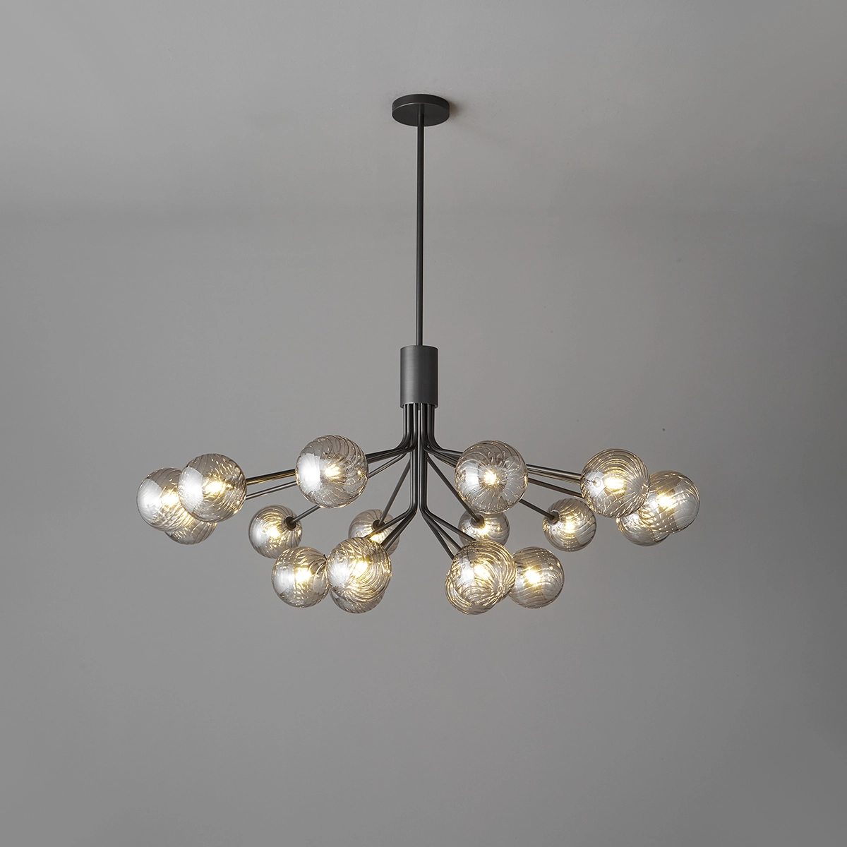Feyran All Copper Magic Bean Glass Chandelier