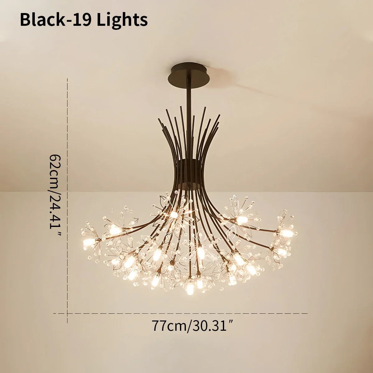 Feyran Gypsophila Bouquet Crystal Chandelier