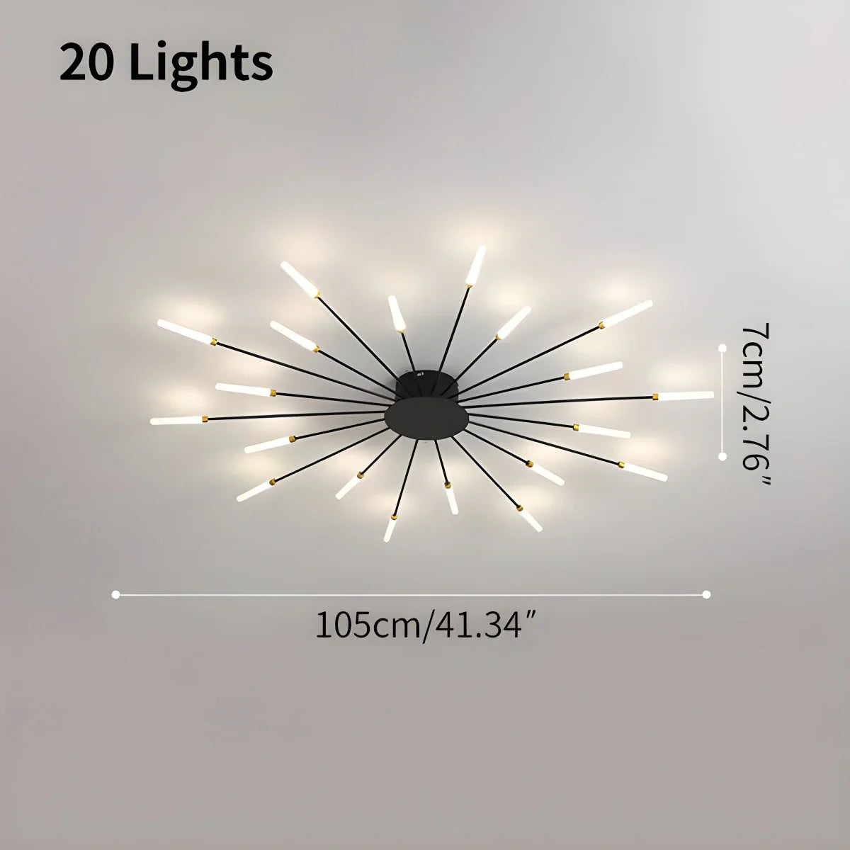 Feyran Fireworks Starburst Ceiling Light