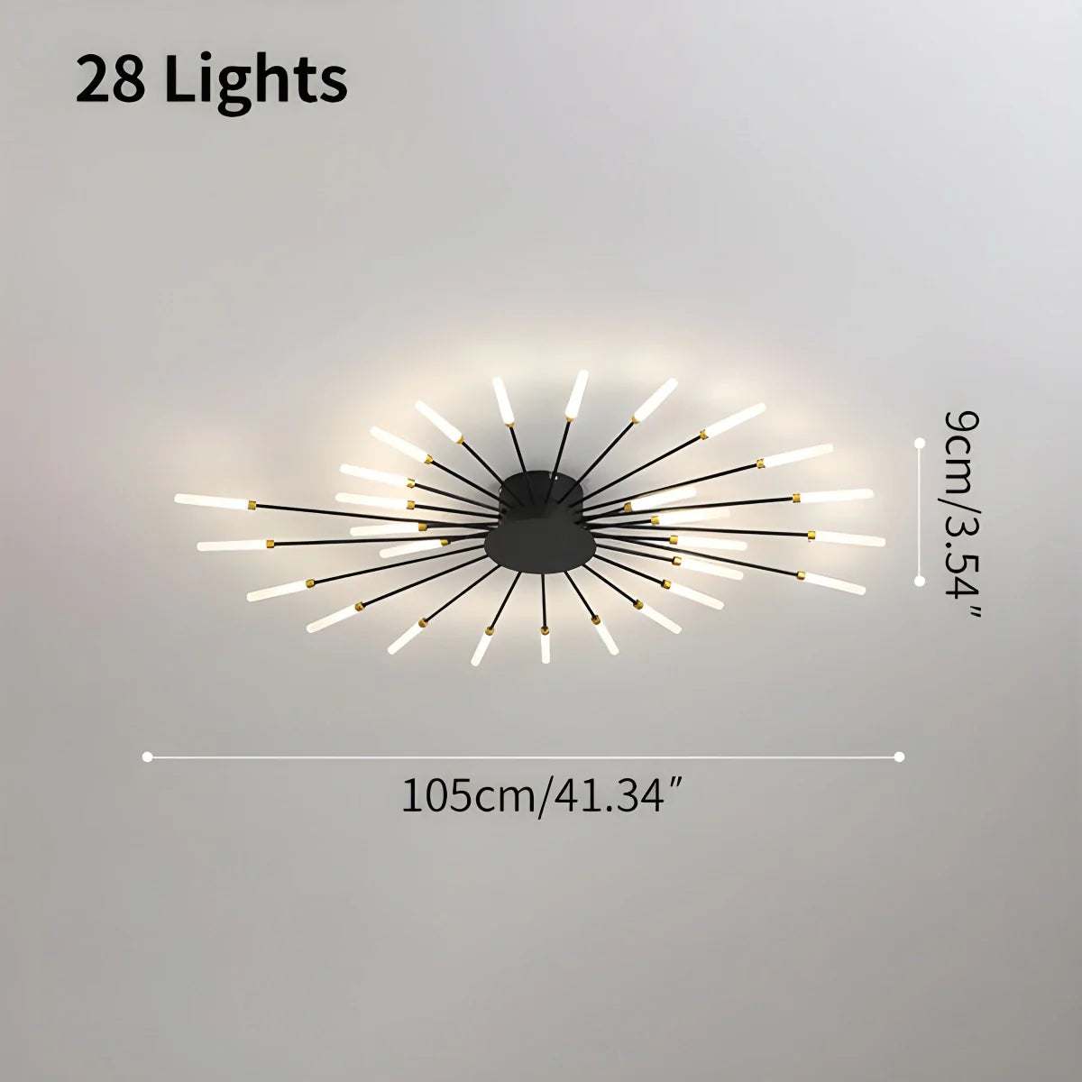Feyran Fireworks Starburst Ceiling Light