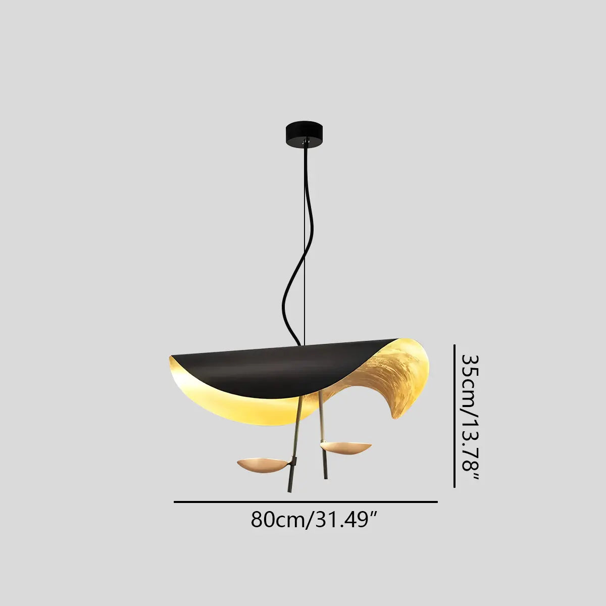 Feyran Modern Sculptural Leaf Pendant Light