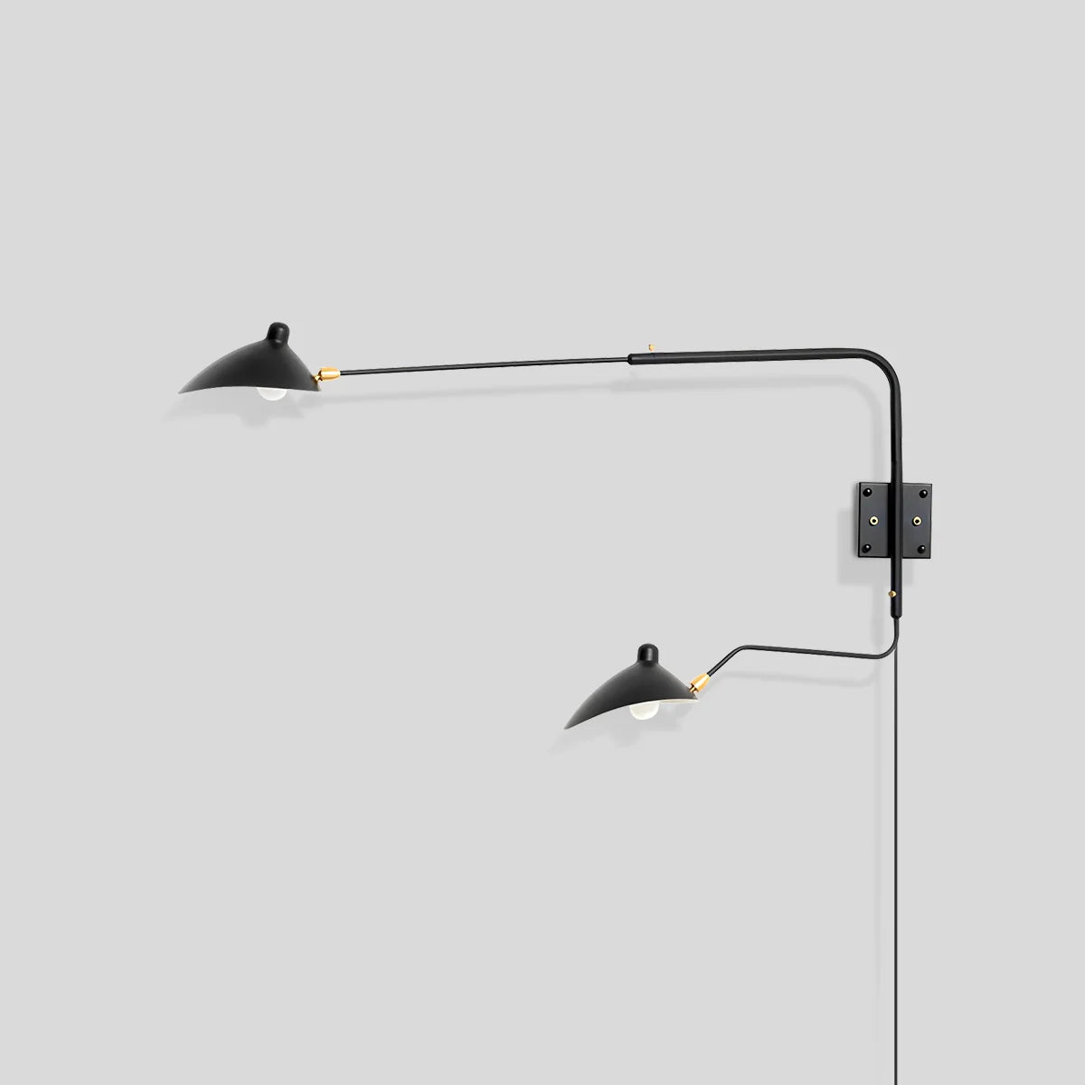 Feyran Two Arm Plug In Wall Sconce for Bedroom