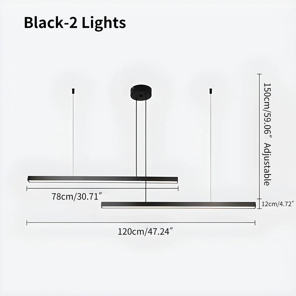 Feyran Multi Light Sticks LED Chandelier for Living Room