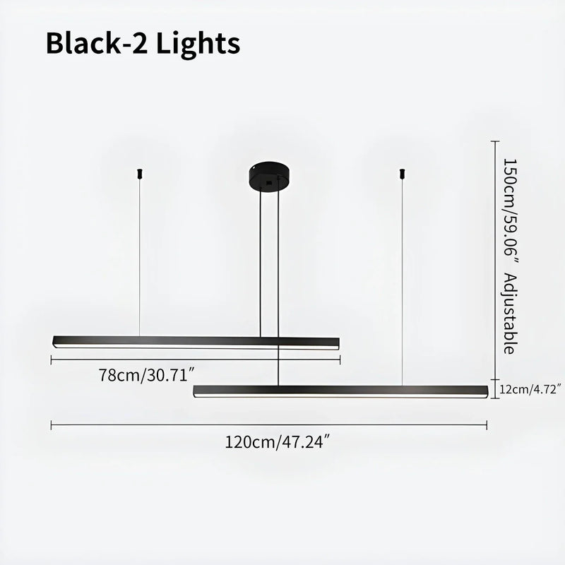 Feyran Multi Light Sticks LED Chandelier for Living Room