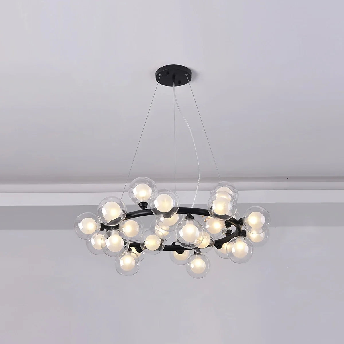 Feyran Nur Bubble Glass Chandelier for Living Room