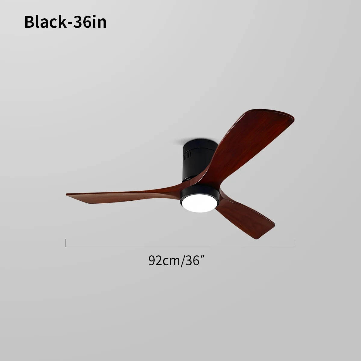 Feyran Mid-century Modern Hugger Ceiling Fan Lamp