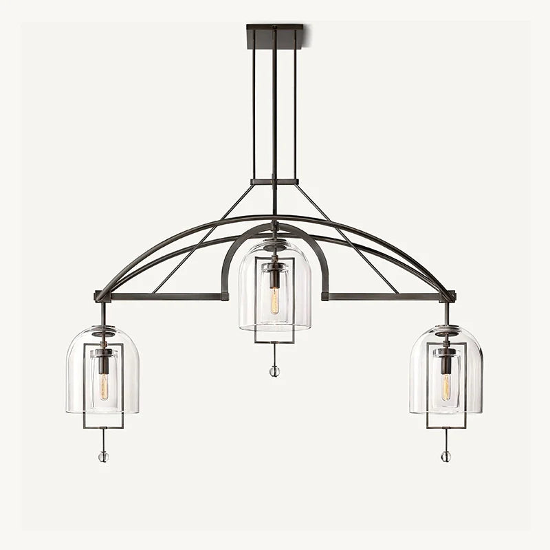 Feyran Bell Glass Chandelier for Living Room