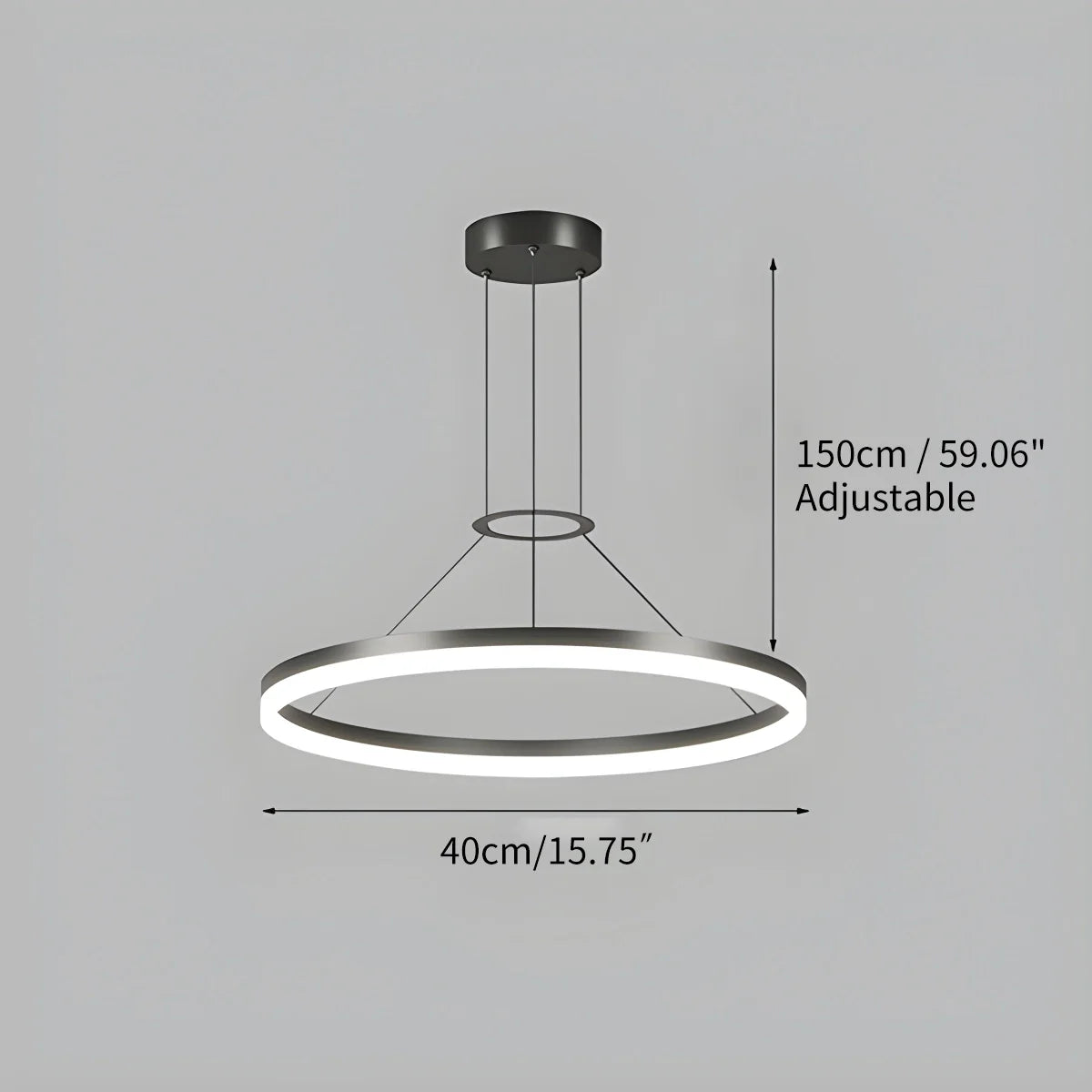 Feyran Circular Led Pendant Light for Living Room Kitchen