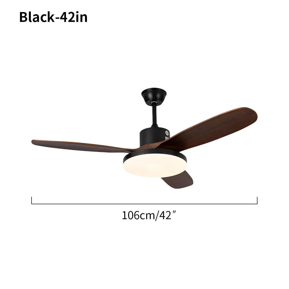 Feyran 3 Wood Blade Ceiling Fan with Light