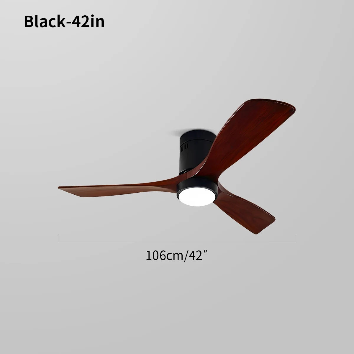 Feyran Mid-century Modern Hugger Ceiling Fan Lamp