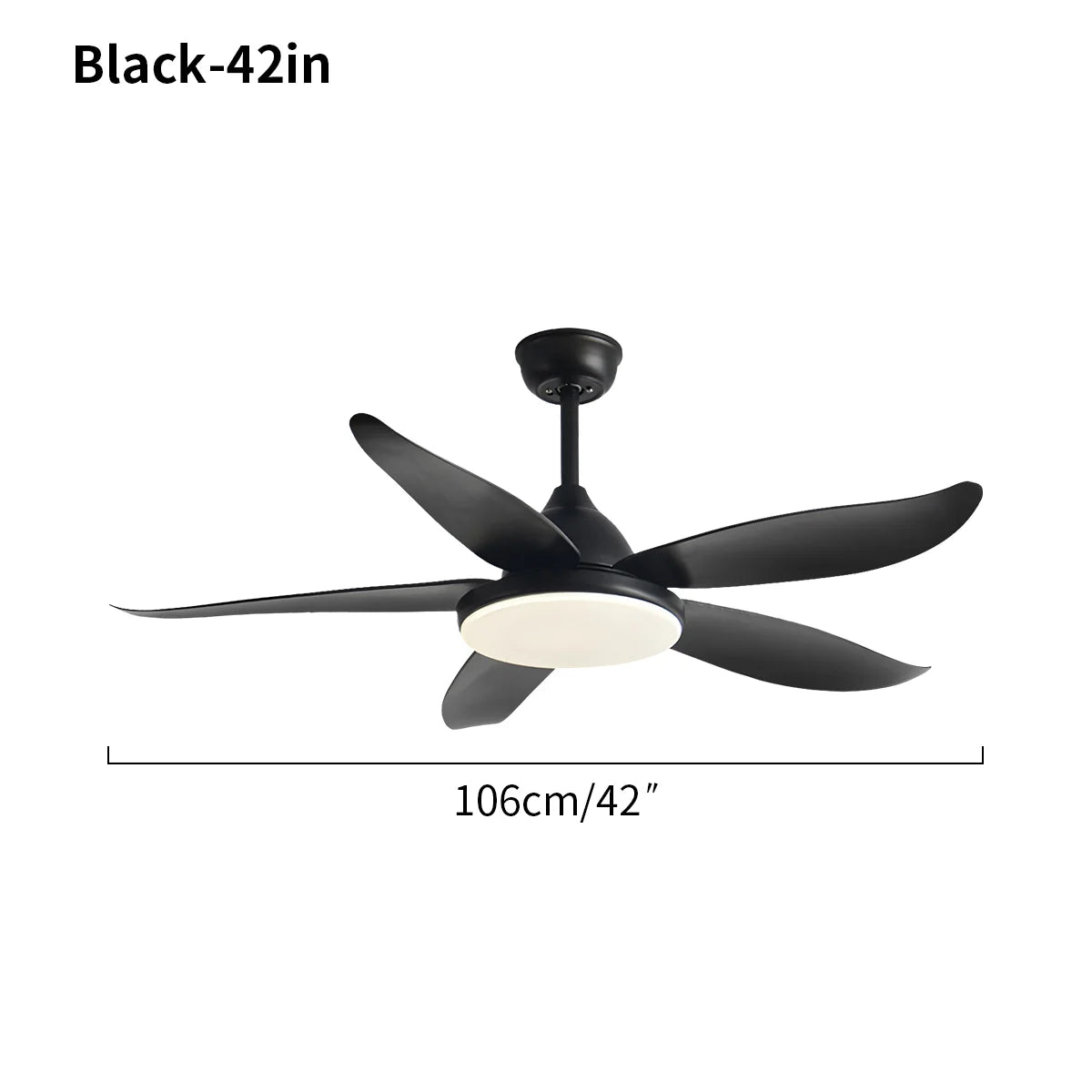 Feyran 5 Blade Contemporary Ceiling Fan Lamp
