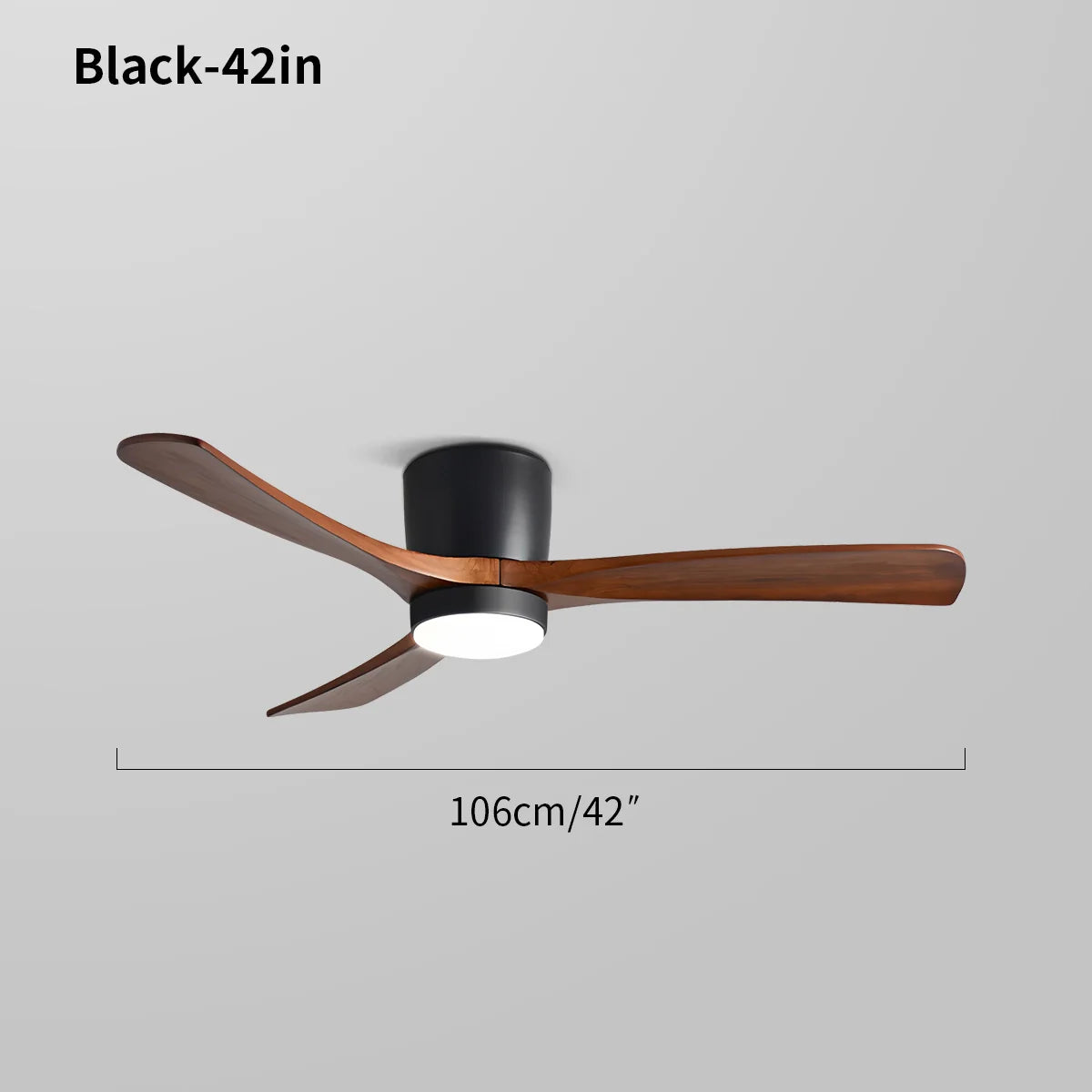 Feyran Large Low Profile Ceiling Fan with Light
