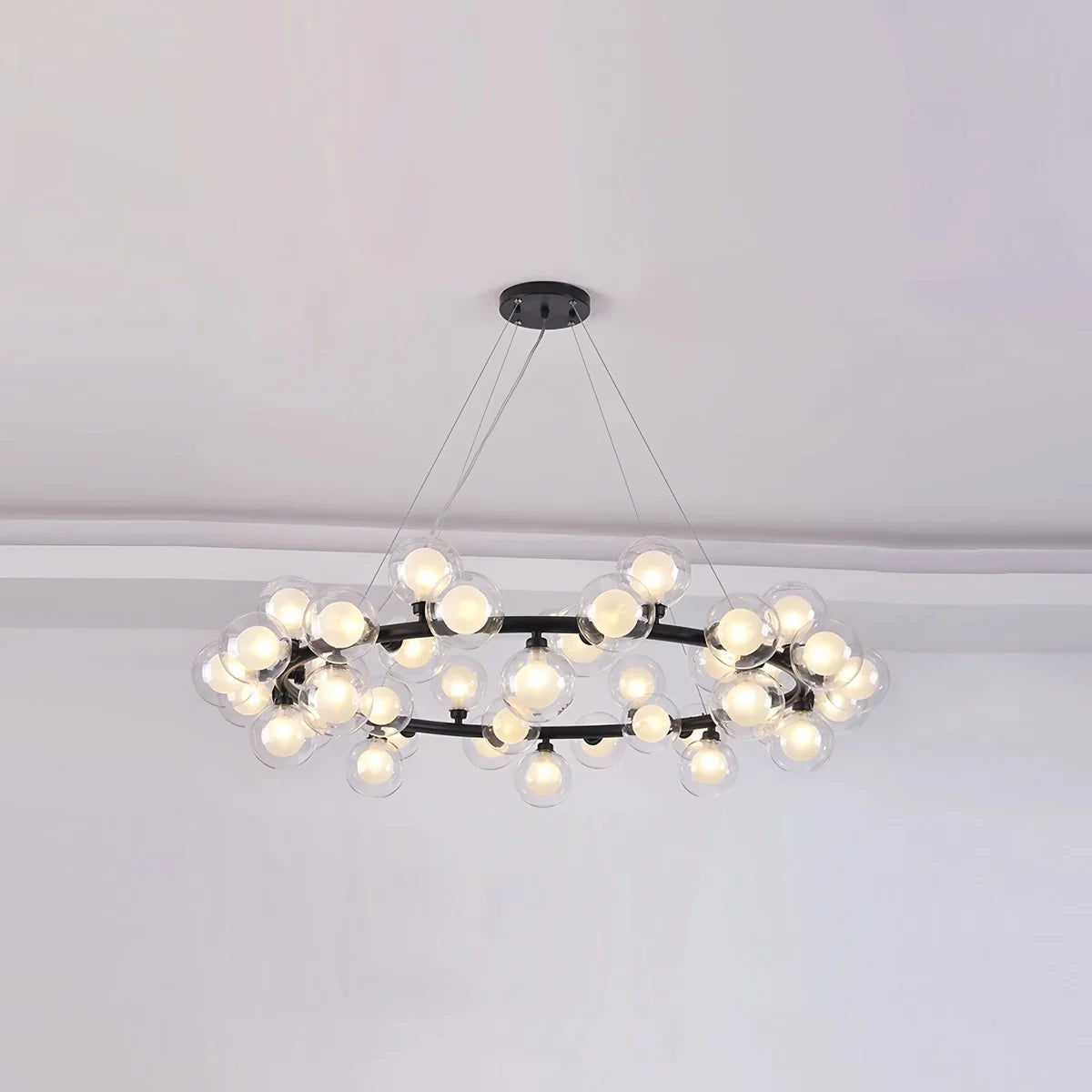 Feyran Nur Bubble Glass Chandelier for Living Room