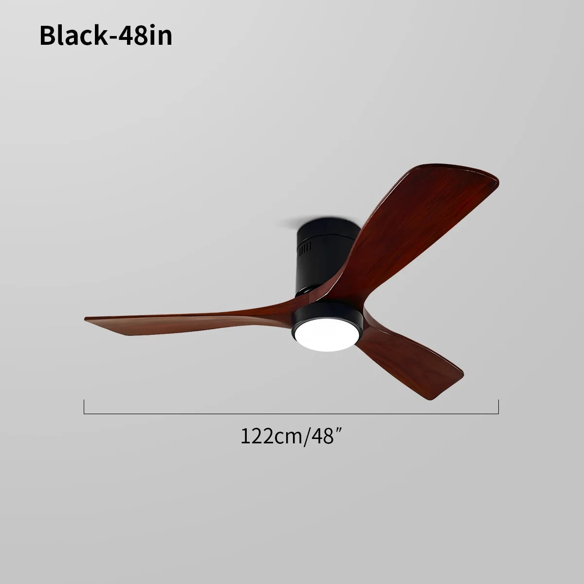 Feyran Mid-century Modern Hugger Ceiling Fan Lamp