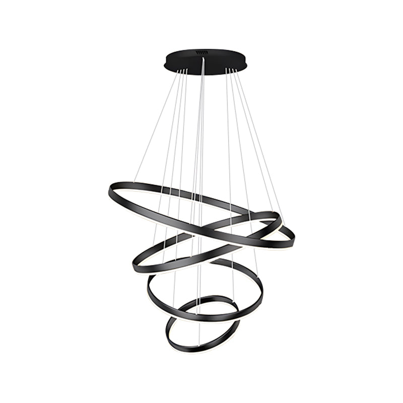 Feyran Tiered Ring Chandelier with Multi-Layer Rings