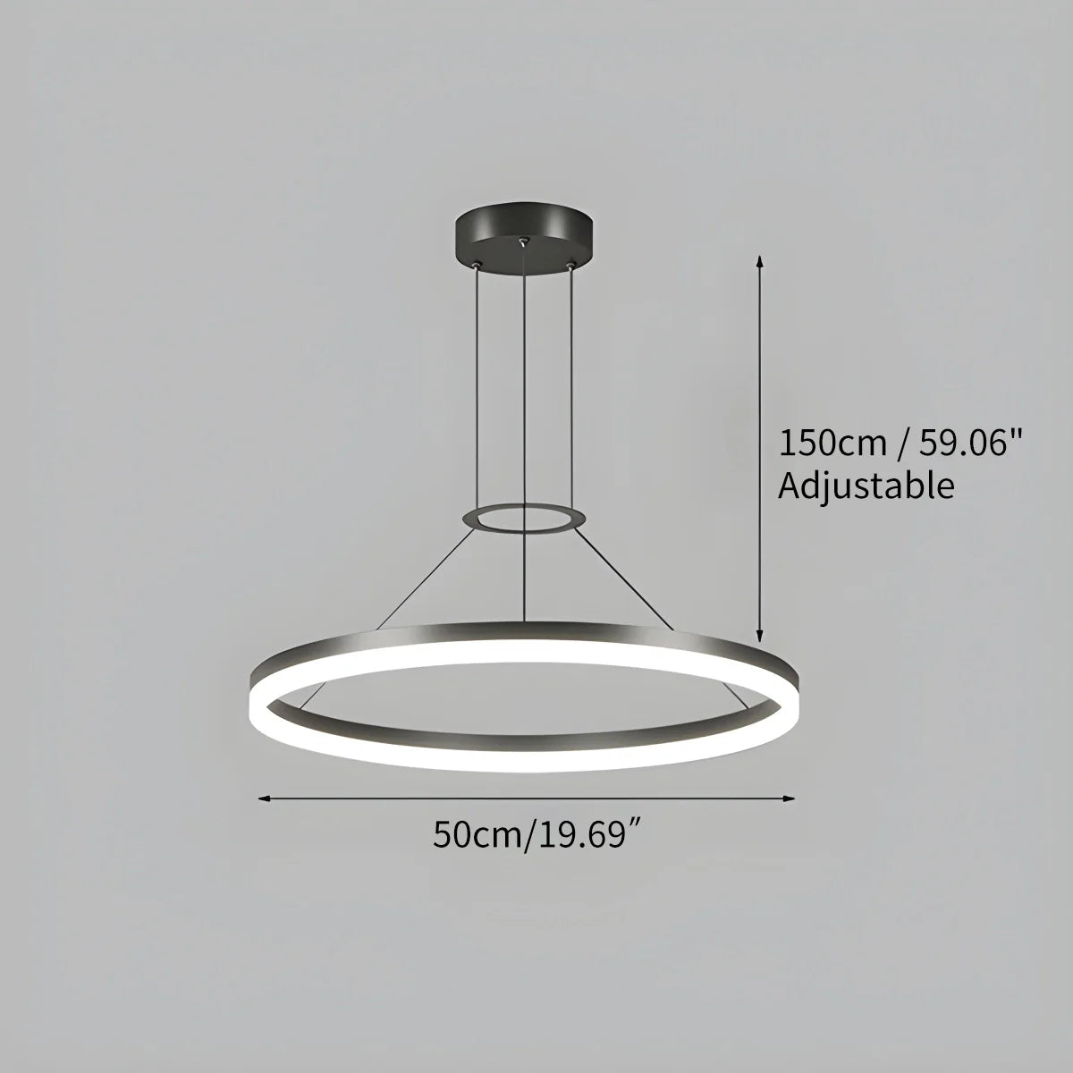 Feyran Circular Led Pendant Light for Living Room Kitchen