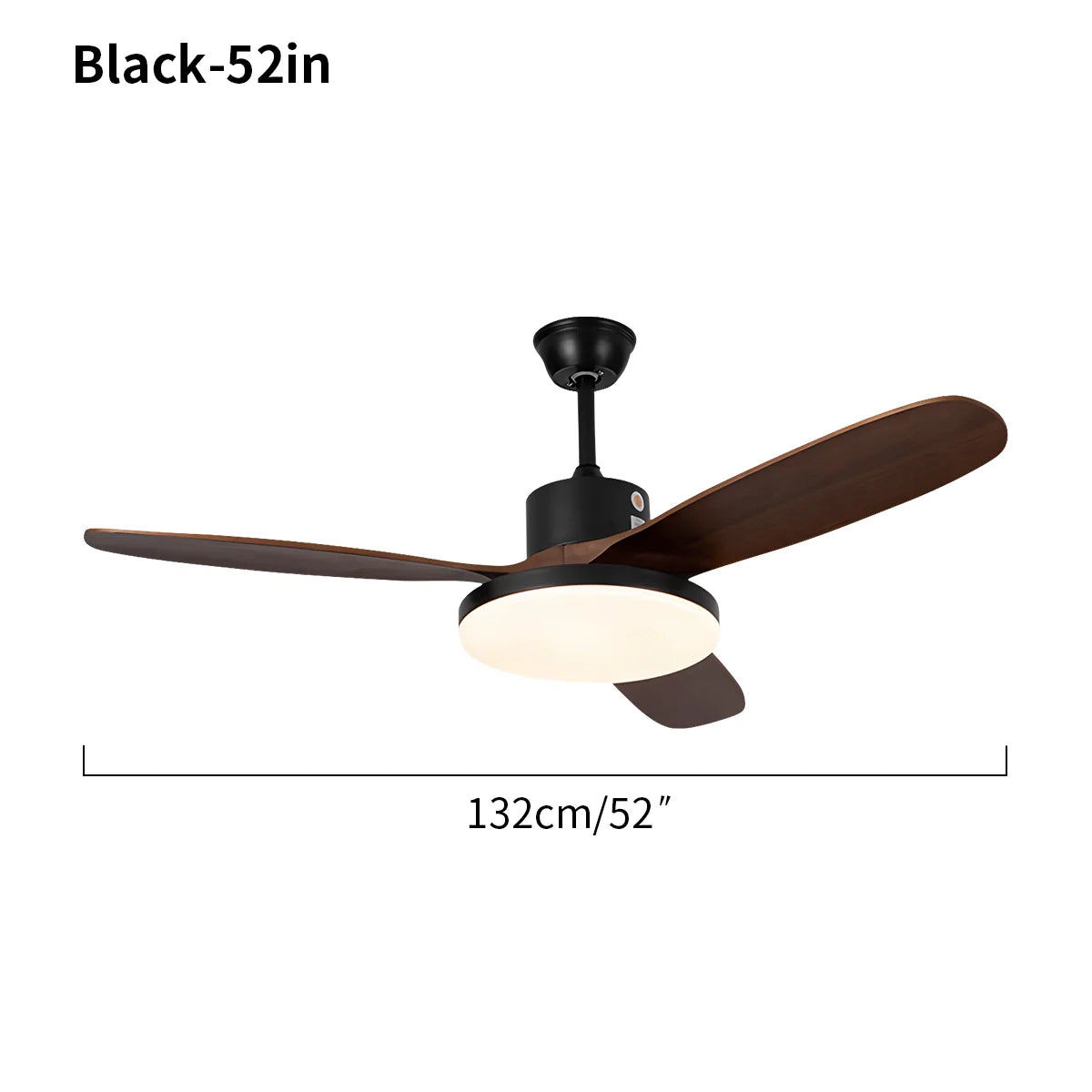 Feyran 3 Wood Blade Ceiling Fan with Light