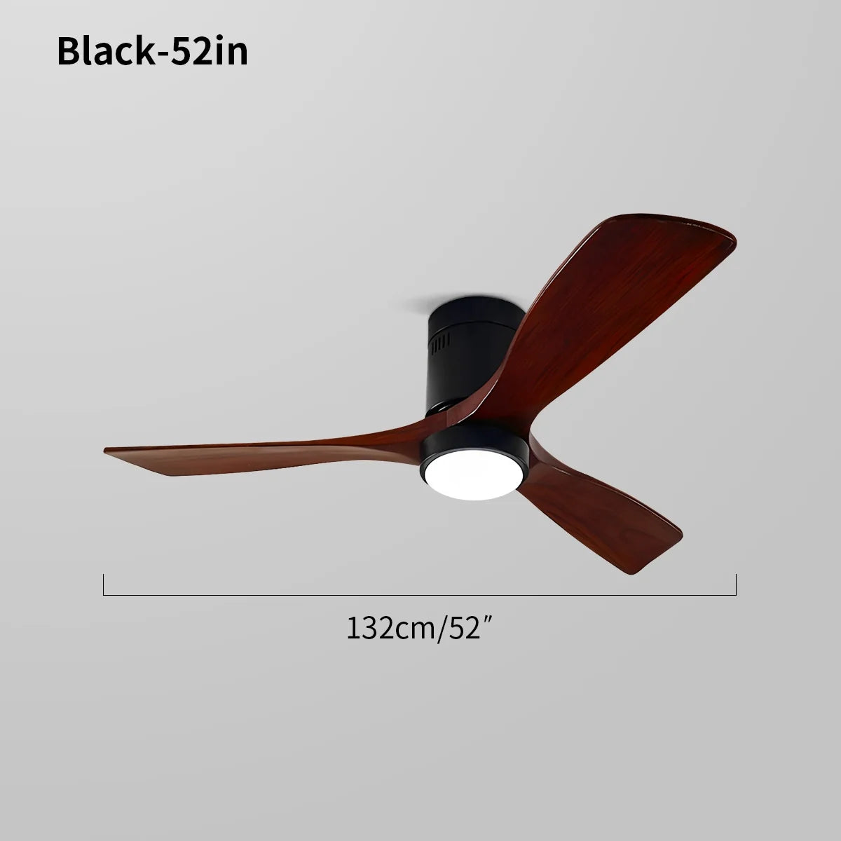 Feyran Mid-century Modern Hugger Ceiling Fan Lamp