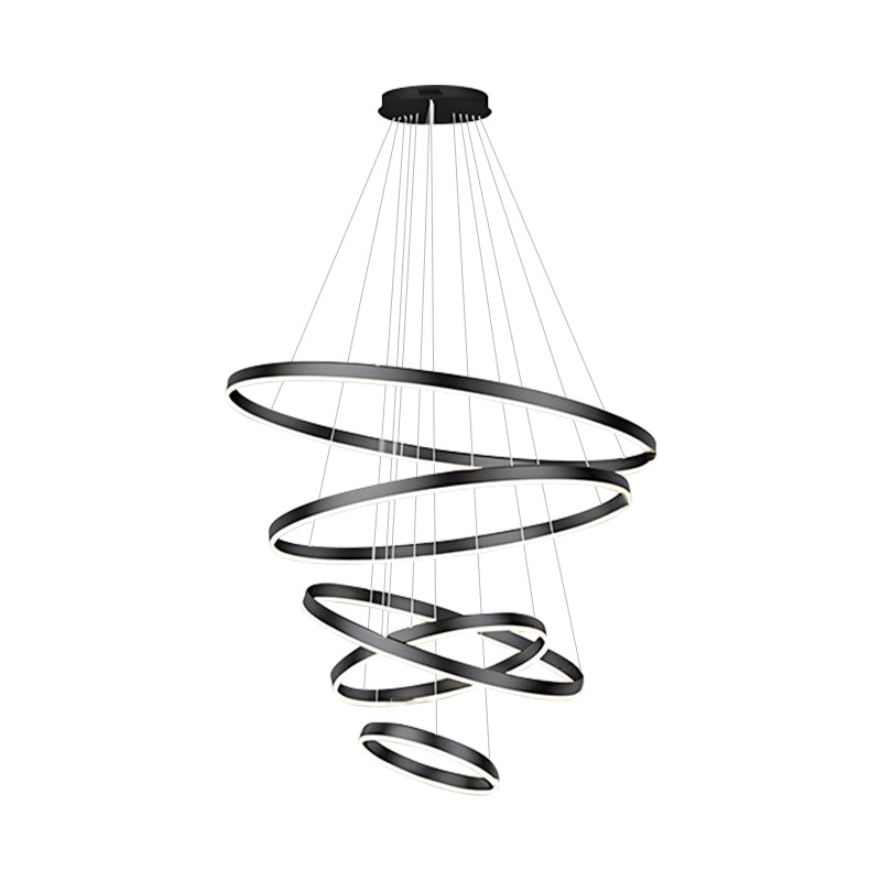 Feyran Tiered Ring Chandelier with Multi-Layer Rings