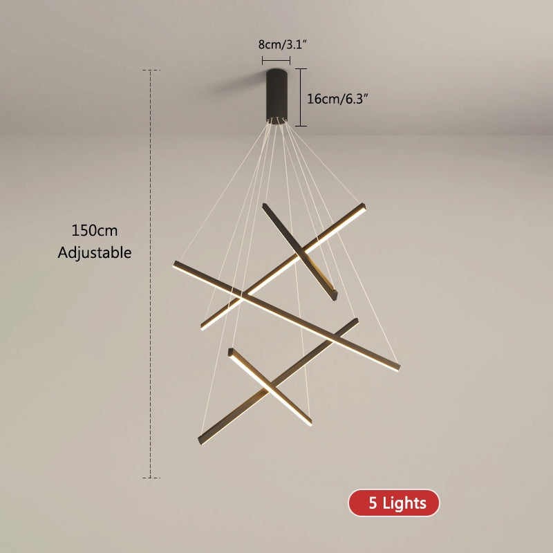 Feyran Custom Multi Light Sticks LED Chandelier