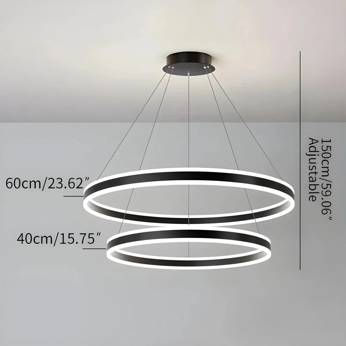 Feyran Circle Layered Living Room Chandelier