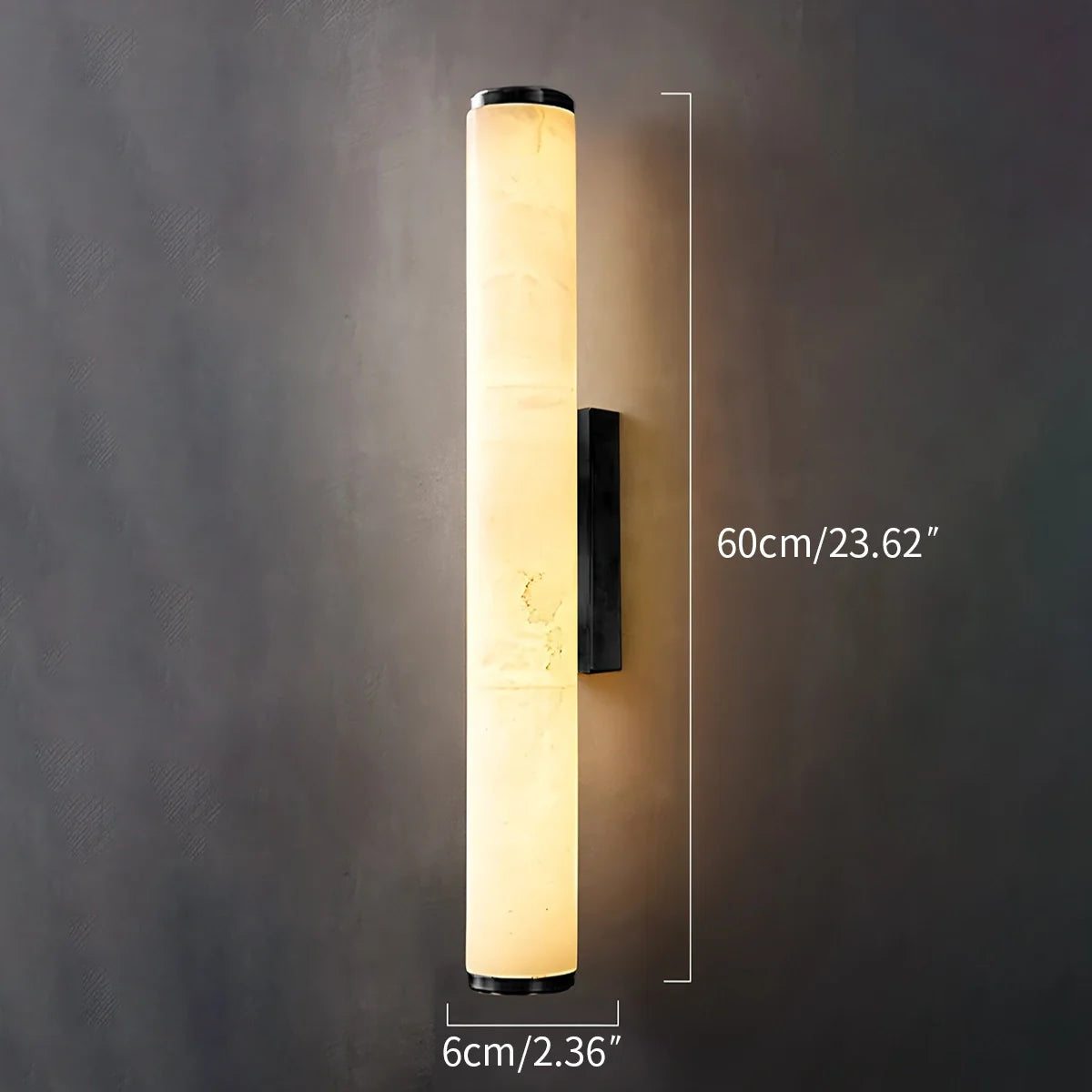 Feyran Modern Cylindrical Spanish Alabaster Wall Sconce