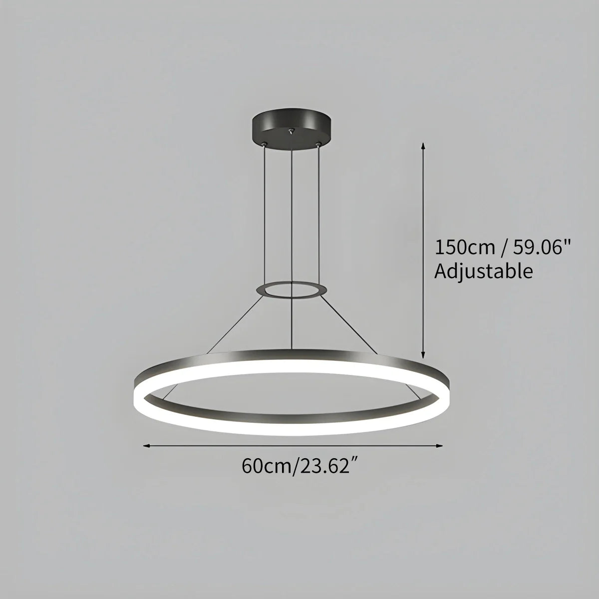 Feyran Circular Led Pendant Light for Living Room Kitchen